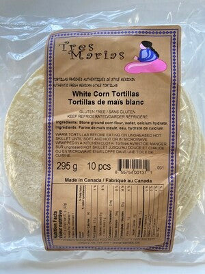 White Corn Tortillas 6", 10pcs
