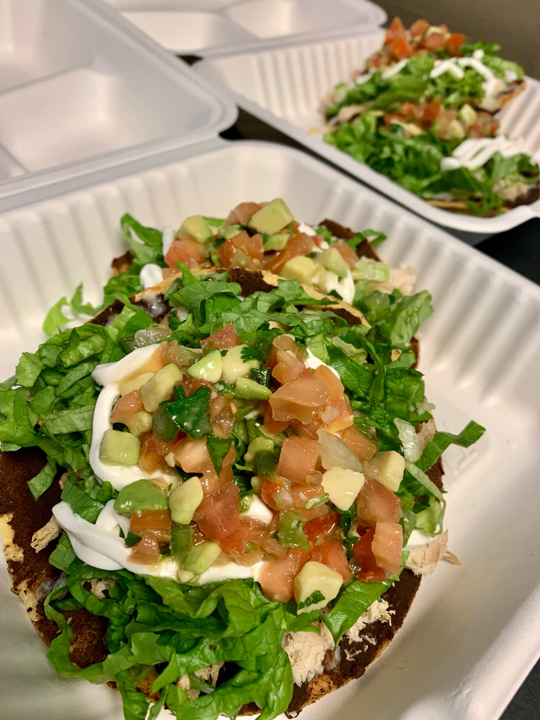 Hot meals: Tostadas
