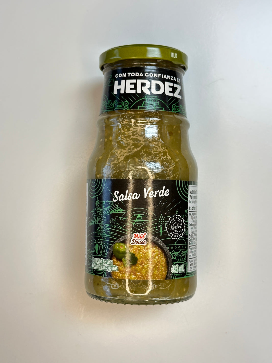 Herdez Salsa Green jar 453g