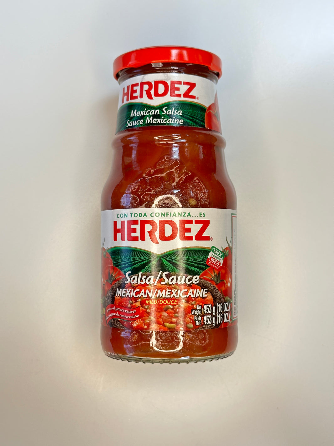Herdez Salsa Mexican jar medium 453g