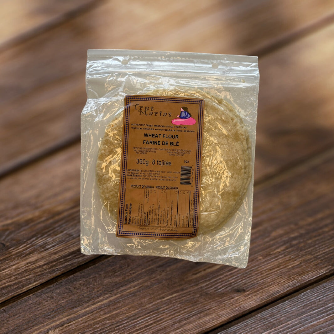 Tres MariasWheat flour fajitas 8"
