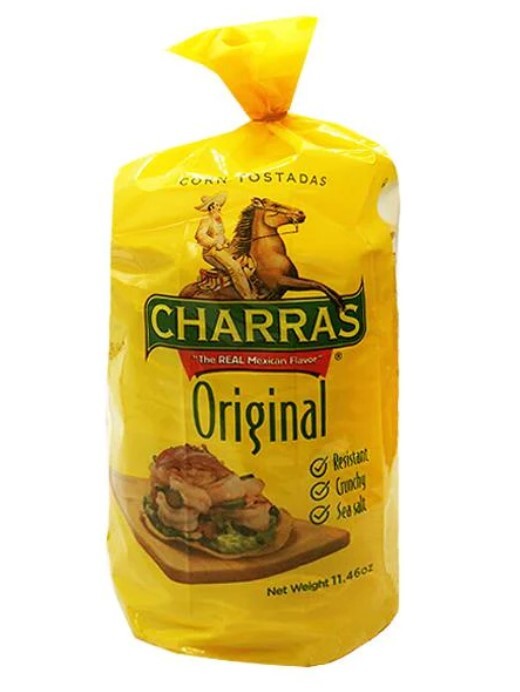 Charras  tostadas corn original