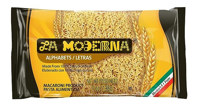 La Moderna Pasta Alphabets 7oz